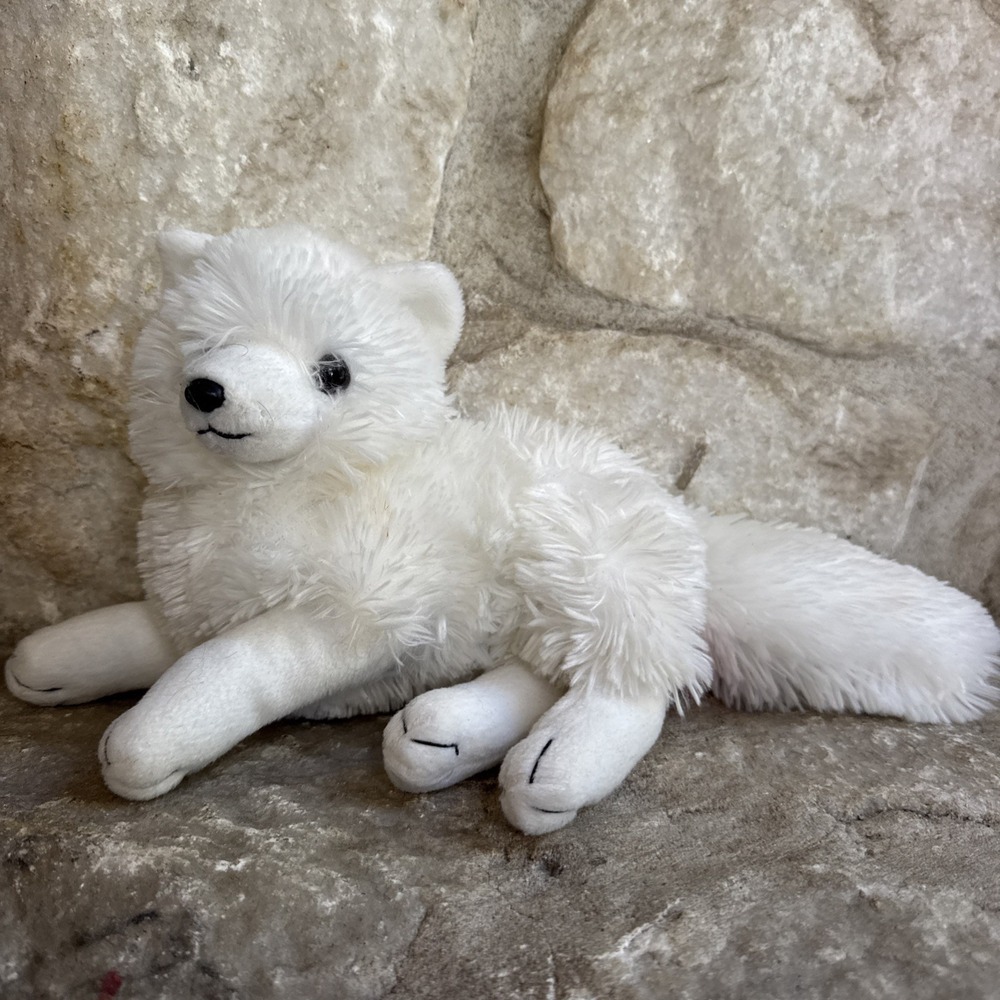 Wild Republic Arctic Snow Fox Plush Toy White Small 12in Stuffed Animal 2013